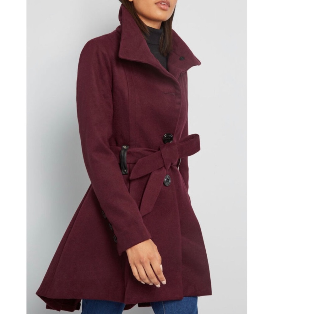Steve Madden Coat in Berry